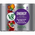thumbnail image 3 of Pack of 2 - V8 Plus Energy Pomegranate Blueberry Energy Drink 6 cans / 8 fl oz, 3 of 4