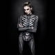 thumbnail image 3 of Mono ajustado de manga larga con estampado 3D para mujer, disfraz de Halloween, carnaval, terror, esqueleto humano, para cosplay, 3 of 5