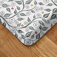 thumbnail image 4 of FIESTA Skull & Vine Floral Sugar Skull Anti-Fatigue Comfort Kitchen Runner Mat, Non-Slip Floor Mat, Padded Standing Desk Mat, White/Red/Black, 20"x55", 4 of 6