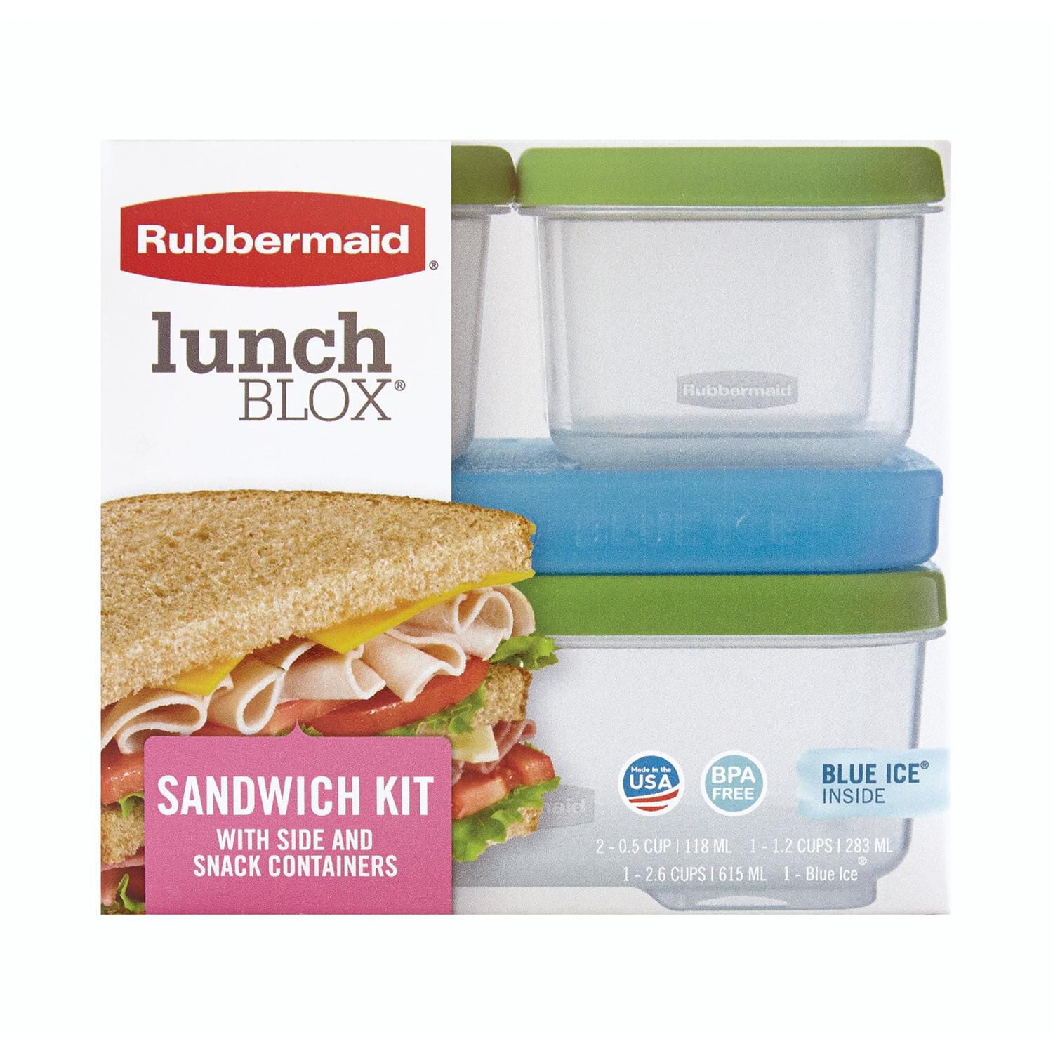 Rubbermaid Lunchblox Sandwich Kit with icepack, 1 kit - Walmart.ca