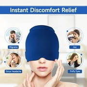Headache Relief Hat, Ice Cap for Migraines Tension Sinus Headache Relief, Snugly Fit for Head Ice Pack Cap with Gel Ice for Headache Migraine Relief, Compressed Therapy Headache Relief Cap