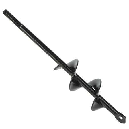 

Spiral Hole Drill Bit Black High Carbon Steel Match Auger Hex Shank For Garden 4x22cm