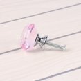 thumbnail image 2 of 10 Pcs 30mm - Glass Cupboard Crystal Shape Pull Handle - Pink, 2 of 5