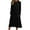 Black(womens dresses), variant on ZHYou Womens Casual Dresses Long Sleeve Loose Fit Midi Gown Round Neck Soft Flowy Swing Dresses,Beige,2XL