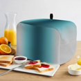 thumbnail image 2 of Teal Green Grey Ombre Toaster Cover 2 Slice, Modern Abstract Art Gradient Dustproof Bakeware Oven Protector with Top Hook, Waterproof Small Kitchen Appliance Toasters Dust Cover, 12"x7.5"x8", 2 of 9