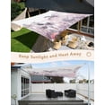 thumbnail image 5 of Sun Shade Sail 8'x10' Monstera Palm Tree Rectangle Sun Shade Sails Canopy Waterproof Tropical Forest Outdoor Sunshades Sand UV Block Cover Shades Cloth for Patio Backyard Garden Deck Porch Lawn, 5 of 9