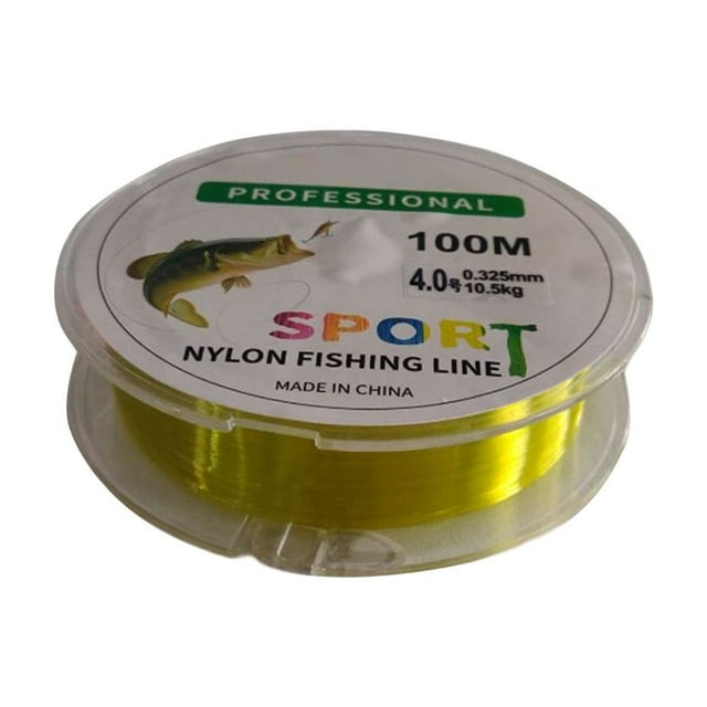 Xingzhi Fil de Pêche à la Carpe Basse 100m Résistant à l'Usure Câble de Pêche en Nylon Fil de Canne à Pêche Monofilament