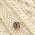 thumbnail image 5 of GXWEA Girls White Sweater 9-12 Month Girl Clothes Kids Baby Sweater Cardigan Cable-Knit Spring Coat Long Sleeve Cardigan For Baby Beige 6-9 Months, 5 of 9