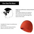 thumbnail image 6 of Morttic Unisex Cuffed Beanie for Women Winter Knit Beanie Men Cuff Beanie Skull Cap Ski Hat (Orange), 6 of 10