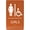 Burnt Sienna, variant on ADA CENTRAL SIGNS - 6"X9" Girls Accessible Restroom Sign - ADA Compliant Tactile Graphics Grade 2 Braille Text Wall Signs - Bathroom Door Placard Double Sided Tape Wheelchair Handicap Rest Room Sign
