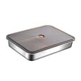 thumbnail image 4 of Caja de almacenamiento de acero inoxidable, recipiente para queso para refrigerador, contenedor para pasteles, caja para conservar alimentos frescos,, 4 of 9