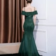 thumbnail image 3 of UPPADA Robes d'Invitée de Mariage pour Femmes à une Épaule Froncées Robe de Soirée Formelle Portefeuille Ourlet à Volants Robe Dos Nu Moulante Robe Maxi Taille Haute Robe de Fête Robe de Bal Robe de Cocktail Aubaines 2024, 3 of 5