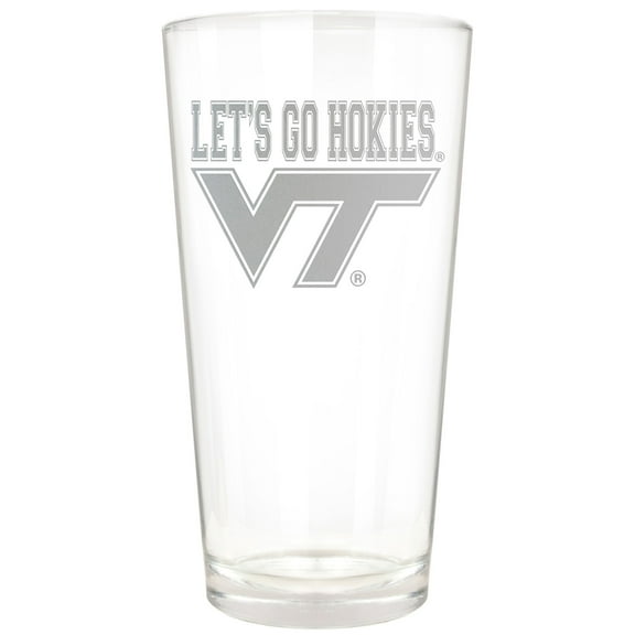 Virginia Tech Hokies Etched 16oz. Rally Cry Pint Glass