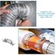 thumbnail image 5 of Hose Clamp Steel Worm Clamp, Adjustable Hose Clip, 304 Stainless Steel Hose Clamps, for DIY Adjustable Hose Clamp (8 Pieces, 11.5 Feet), 5 of 5