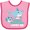Pink and Fuchsia, variant on Inktastic My Great Grandma Loves Me with Cute Sharks Boys or Girls Baby Bib