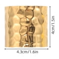 thumbnail image 6 of OUNONA 12Pcs Gold Metal Napkin Rings with Artistic Texture for Versatile Dining Use, 6 of 7