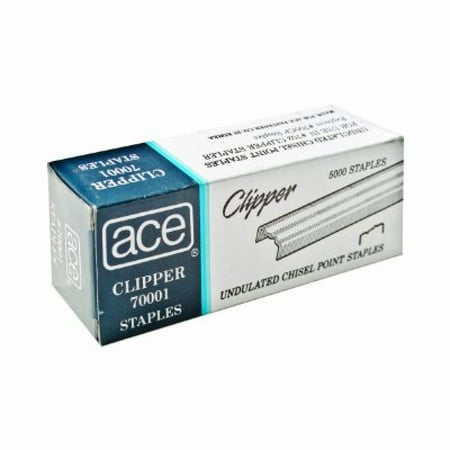 - ACE Undulated Clipper Staples for 07020, Box of 5,000 Staples (ACE70001)