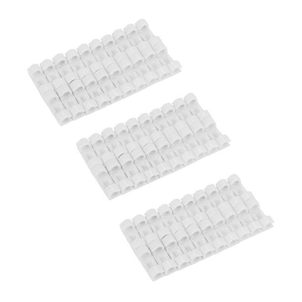 60 Pcs/Lote Fijación de Alambre Clip de Sujeción Cable de Escritorio Despejar Clips Titulares de Clip Clip de Cable Dispositivo de Cable USB Clips Holder Organizador (Blanco)