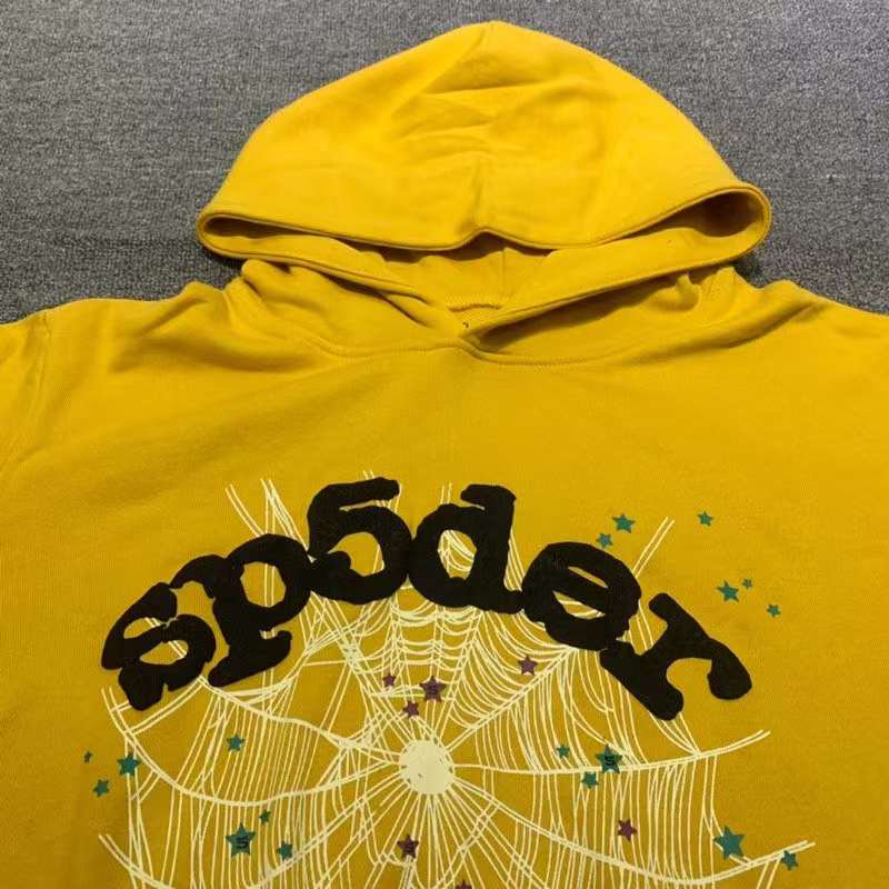 2023 Yellow Young Thug Spider Hoodie Men Women Foam Black Sp5der Logo  Hoodies Hip Hop Loose 555555 Tops Cobweb Sweaters | Walmart Canada