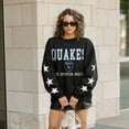 thumbnail image 6 of Women's Gameday Couture  Black San Jose Earthquakes Velocity Rhinestone Star Sweatshirt, 6 of 6