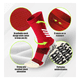 thumbnail image 4 of 6 pzs Calcetines Antideslizantes Con Espinilleras Para Fútbol Malubero Rojo, 4 of 5