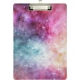 thumbnail image 2 of FMSHPON Colorful Galaxy Clipboard Hardboard Wood Nursing Clip Board and Pull for Standard A4 Letter 13x9 inches, 2 of 8