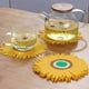 thumbnail image 5 of Set of 4 Silicone Coasters Sunflower Hot Pad Non-Slip Cup Mat Dish Mat Heat Resistant Pans Pads for Countertop Kitchen, 5 of 5