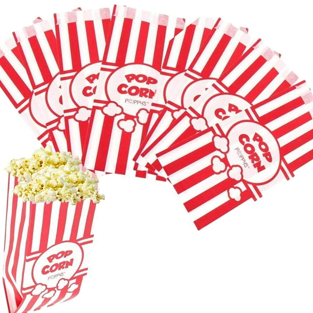 Poppy's Paper Popcorn Bags 200 1oz ConcessionGrade Bags, Popcorn