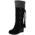 thumbnail image 1 of Bottes d'Hiver Femmes Talons Hauts Bottines Chaussures, 1 of 4