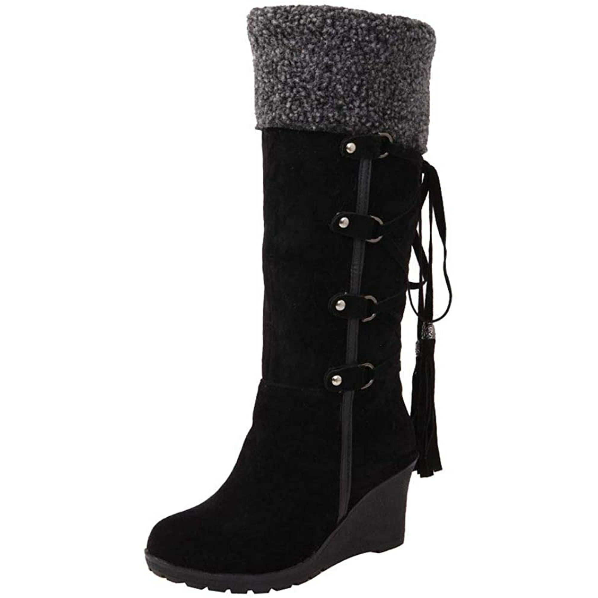 Winter Boots Women High Heels Ankle Boots Shoes