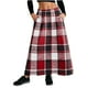 thumbnail image 3 of TaTaai Women's Casual Long Skirt Plaid Wool with Pockets Elastic Waist A Line Maxi Length Stretchy Soft Winter Fall Daily Gift, 3 of 7