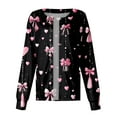 thumbnail image 5 of Valentine's Day Nursing Scrub Jacket - Long Sleeve Button Down Heart Print Professional Medical Uniform with Pockets Multicolor 5XL, 5 of 5