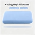 thumbnail image 5 of Pillowcase 26x17 Inch Summer Chilling Ice Silk Breathable Stretch Pillow Cover for Hot Sleepers Home Bedroom Guest Room Travel by PALIFEUR, 5 of 6