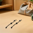 thumbnail image 4 of OUNONA Black Adjustable Bungee Straps for Backpack Outdoor Gear Fixing, Set of 4 Pieces, 4 of 8