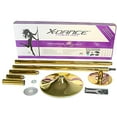 thumbnail image 4 of X-Dance Professional Stripper Pole Gold Spinning Static Exotic Dancing Pole Portable and Removable Height Adjustable 7 to 9 FT 45mm Dance Pole Kit for Exercise Fitness Pole Club Party Pub Home, 4 of 9