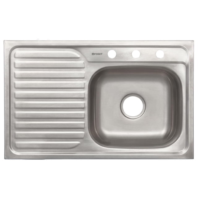 Tarja De Empotrar Foset 80 X 50 Cm Tina Derecha Calibre 26 TA-851DB