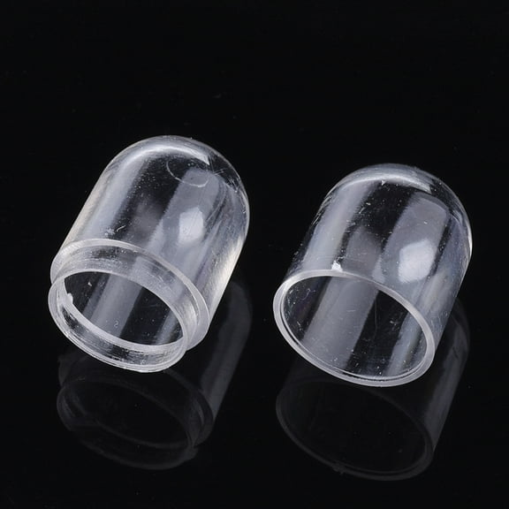 500 pc Openable Plastic Bead Containers Capsule Shaped Container Clear 2.4x1.05cm Inner Diameter: 0.85cm Capacity: 1ml(0.03 fl. oz)