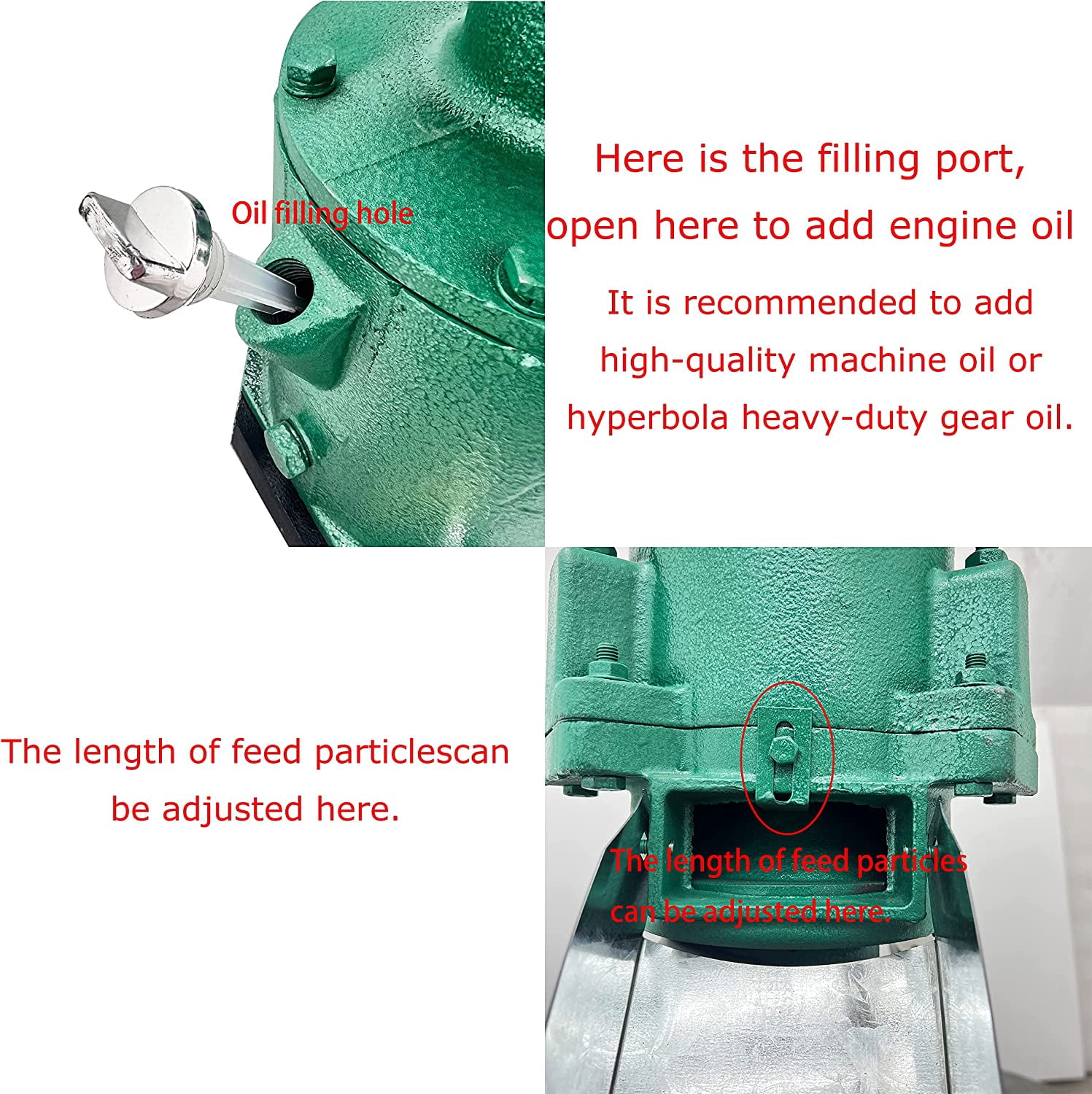EQCOTWEA Animal Pellet Feed Mill Machine with 3 Head Rollers Animal Food Granulator Maker for Fish Chicken Duck Rabbit 3mm 220V 200KG/H