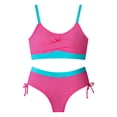thumbnail image 3 of WhouRiu Bikini Set for Big Girls Two Piece Color Block Bikini Swimwear for Teen Seaside Beach Pool Bathing Suit Pink,Size 15-16 Y, 3 of 3
