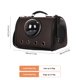 thumbnail image 3 of Bolsa De Transporte Para Mascotas Pet Bag Carrier Perro Gato Transpirable PU Transparente Marrón Oscuro Marrón Ndcxsfigh Libre de BPA, 3 of 3