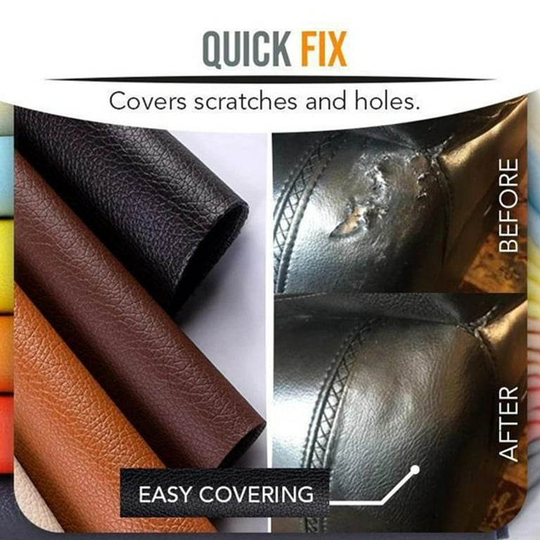 Lilvigor Leather Repair Kit, Self-Adhesive Leather Repair Patch