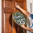 thumbnail image 2 of Green Bay Packers 18" Happy Holidays Wooden Round Door Sign, 2 of 3