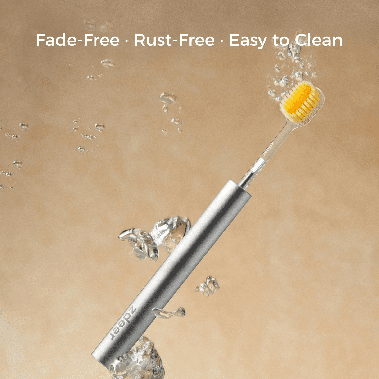 ZDEER  TOOTHBRUSH Metal handle with replaceable brush head —  Eco-friendly and reusable Oral  sustainable