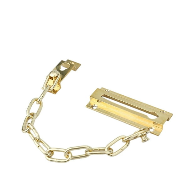 Scienceny Brass Door Chain Lock House Childproof Doorknob Deadbolt Reinforcement Security Guard Indoor Office Toddlers Type2 NO2 Scienceny TO008586-01B