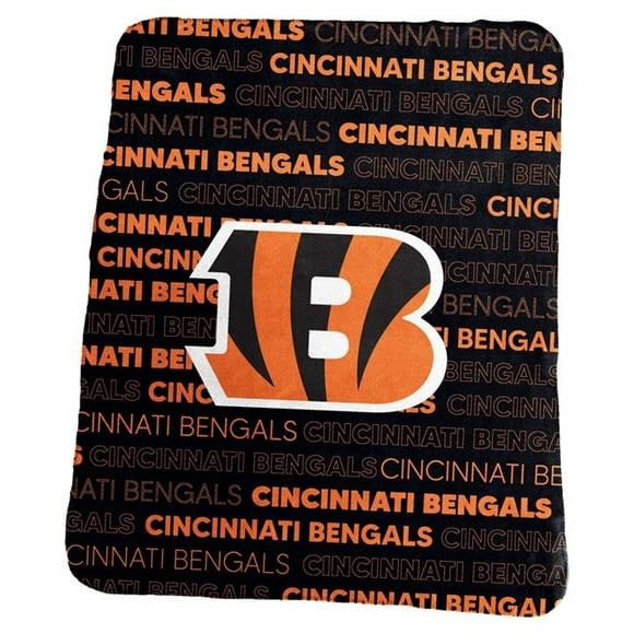 Logo Chair 607-23C NFL Couverture en Molleton Classique des Cincinnati Bengals