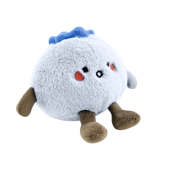 Cute Blueberry Plush Toy, Soft Round Fruit Stuffed Doll with 3.93" Height, Healing Desktop Decor & Creative Birthday Gift for Game Enthusiasts and Friends