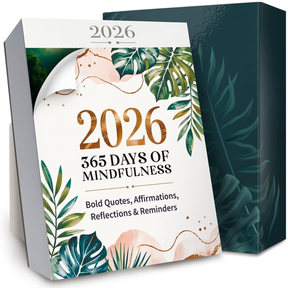 Calendario de Escritorio RYVE Mindfulness 2026 con Citas y Afirmaciones