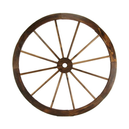 Large 32 Wood Wagon Wheel Outdoor Rustic Yard Garden Patio Home