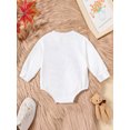 thumbnail image 3 of Bagilaanoe Newborn Baby Girl Boy Oversized Romper Sweatshirt Long Sleeve Bodysuit  Letter Print Pullover 3M 6M 9M 12M Infant Casual Tee Tops, 3 of 7