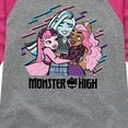 thumbnail image 3 of Monster High - Bestie Big Hug - Toddler & Youth Girls Raglan Graphic T-Shirt, 3 of 5